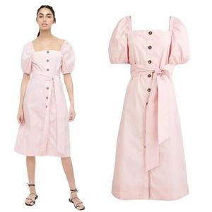 J Crew Pink Cloud Cottage Cotton Dress